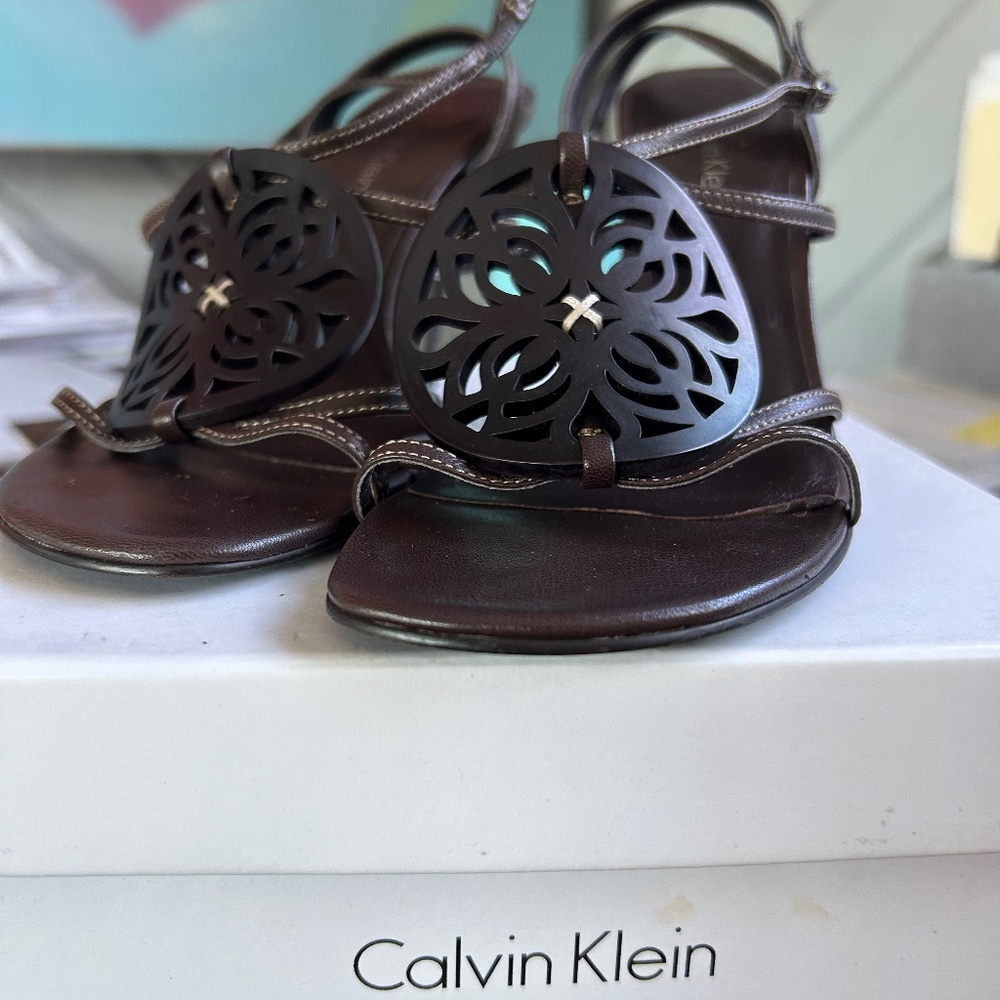 Calvin Klien Leather Sandle